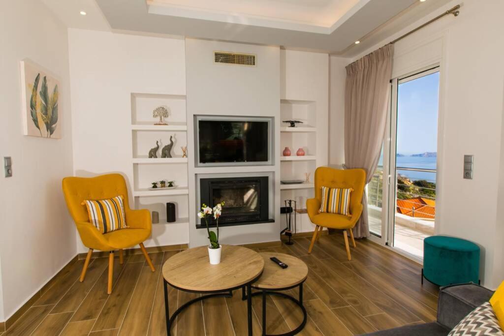 Chrysi'S Ocean View Retreat Villa Kerames Eksteriør billede